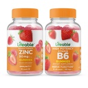 Livbar Sink 50mg + vitamin B6, Gummies Bundle - Great Tasting, vitamin Supplement, Glutenfri, GMO Free, Chewable Gummy