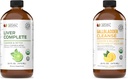 Fullstendige naturlige produkter Liver Complete 16oz & Gallblader Complete 16oz Bundle