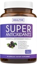 Super Antioksidanter Supplement for kvinner og menn - høy potens Herbal & Fruit Blande med Acai, Goji, Pomegranate, Elderberry & Resveratrol for hudpleie og immunstøtte - Vegan & ikke-GMO - 60 kapsler