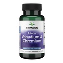 Swanson Albion Chelated Vanadium og Chromium 60 Veg Kapsler