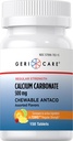 Gericare kalsiumkarbonat 500 mg Chewable Antacid, 150 greve (Pack of 1)