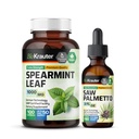 BIO KRAUTER Spearmint 100 kapsler og så Palmetto Tinkture 2 fl oz.