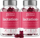 Mors løfte Lactation Supplement Gummier for brystmelkproduksjon Øke | Postnatal Lactation Støtte for amming, sykepleier og laktasjon med Fenugreek, Moringa & Melke Thistle | 2 Pack
