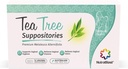 NutraBlast Tea Tree Oil Suppositories (12 greve) | Alle naturlige intimt deodorant for kvinner | Restore Feminine Balance | Laget i USA