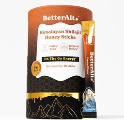 Bedre Alt Pure Himalayan Shilajit Caramel Honning Sticks med økologisk honning  Easy lett å konsumere Shilajit | 30 Sticks for energi Boost & Immune Support, 85+ Trace Minerals, 75%+ Fulvic Acid