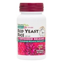 Natures Plus Herbal Actives Red Yest Rice, Extended Release - 600mg, 30 Vegantabletter - Herbal Supplement - Vegetarisk, Glutenfri - 30 Serveringer