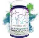 Nootropics Depot NADH + Klorofyll 10mg Kapsler | Nicotinamid Adenine Dinucleotid 20mg | Chlorella vulgaris (Broken Cell) 400mg |Energy, varsling, mental klarhet, og sunn aldring, 90 greve
