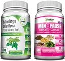 GreeNatr Pure Moringa Oleifera for Mood Enhancement Plus Menopause støttekompleks for varme blitser, nattsvitser og mood Swings Relief