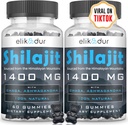 84 000 MG Organic Shilajit Gummies med 85 + spormineraler, Fulvic Acid, Shilajit for menn og kvinner, Energi og immun støtte, høy styrke gullkvalitet, sukker-fri, vegansk, 100% naturlig 120 gummier