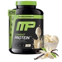 MusclePharm Combat Protein Powder, Vanilla Flavor, Drivstoff Muskler for Produktive Workouts, 5 Proteinkilder inkludert Whey Protein Isolat & Egg Albumin, Glutenfri, 4 lb, 52 Serveringer