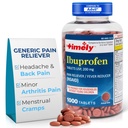 TIME-CAP LABS, INC. Tidlig ibuprofen 200 mg 1000 tabletter - smertelindringstabletter og feber Reduser - for hodepine lindring, menstruasjonssmerter, tannsmerter, muskulær, ledbetennelsessmerter og kroppssmerter
