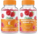 Livlig vitamin E + Fosfatidyserin (PS), Gummies Bundle - Great Tasting, vitamin Supplement, Glutenfri, GMO Gratis, Chewable Gummy