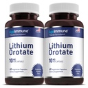 Litium Orotat Supplement 10 mg, 60 vegetariske kapsler. Støtter hukommelse og emosjonell velvære. Magnesium Stearate gratis kosttilskudd. (2)