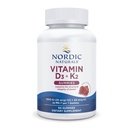 Nordic Naturals D3 + K2 Gummies, Pomegranat - 60 Gummies - 1000 IU Vitamin D3 + 45 mg K2 - Stor smak - Bone Helse, fremmer sunn muskelfunksjon - Ikke-GMO - 60 Serveringer