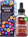 Natttid Vekttap Diett Dråper - Appetittkontroll, Fat Burner, Metabolisme Booster - Apple Cider Vinegar - Cinnamon - Cayenne Pepper