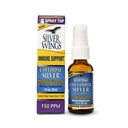 Naturlig sti sølvvinger kolloidalt sølv 150ppm (750mcg) m/Echinacea & Oregano immunstøtte Supplement - 1 fl. oz Spray