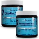 SUNBIOTICS Venner Flora - Prebiotic & Probiotic Powder for kvinner og menn med 20 milliarder CFUs av 4 Probiotic Strains for god Gut Flora, immunsystem & balansert mikrobiom - Vanilla, (pakke med 2)