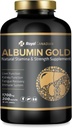 ROYAL CANADIAN Albumin Gull 1700mg leverfunksjon | Njurefunksjon | tretthet gjenoppretting | Immunsystem (200 x 1700mg Kapsler)