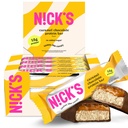 Nicks sjokolade karamellproteinbarer - 12-talls boks høy protein, lav kalorier, lave karbohydrater, ketovennlig, ingen tilsatt sukker