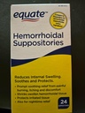Ekvivalente hemorroide suppositorier 24 Ct ved ekvasjon
