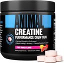 Animal Omega 3 & 6 Supplement med 30 dagers pakke kreatin Chews tabletter frukt punch