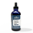 Superior Colloidal Silver, Waiora, flytende Mineral Supplement, 40 PPM, for immunstøtte, Blå Glassflaske med Dropper (1 bott / 22 server.)