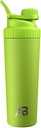 AeroBottle Cryo Shaker Cup, isolert rustfritt stål vannflaske og proteinshaker, blander protein og pre trening med turbulent blandingsteknologi, ingen blandingskule eller Wisk, 26oz, Eco Shock Green