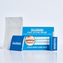 Hydrocolloid & Alum Stone Cold Sore Care Pack er en første-of-its-Kind, revolusjonær tre-dels behandling, kombinere Hydrocolloid Patches, Alum Stone, & Lip Balm til å lindre din kalde Sore