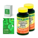 Echinacea Goldenseal Blend Diett Supplement, 900 mg, 75 Ct Bundle med eksklusive vitaminer og mineraler A til Z - Bedre Ligth & Spring Guide@ (3 elementer)