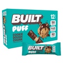 Bygget Bar, Puff Protein Bars, Cookie Dough Chunk Puff, 15g Protein Snacks, On-The-Go Bare 160 kalorier, 8g sukker, kollagen, ikke Glutenfri, 12 greve