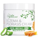 Wild Naturals Eczema & Psoriasis Krem for tørr, kløende hud – Eczema Relief for voksne og barn – Moisturizing Psoriasis Cream med Manuka Honning