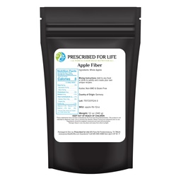 Prescription For Life Apple Fiber pulver, Naturlig Apple Pectin Fiber Supplement for Digestive Helse, Vegan, Ikke GMO, Glutenfri (12oz / 340g)