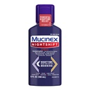 Mucinex Nattskift Sinus, Kald og influensa Cough medisin for voksne, Kraftig natttid Sinus medisin for Sinus Relief, Sore Throat Relief, Cough Suppressant & Nasal Decongestant For voksne, 6 Fl Oz