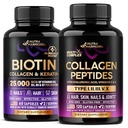 NUTRAHARMONY Biotin, Keratin & kollagen kapsler