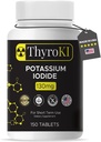 Premium Kalium jodide tabletter 130 mg – Thyroid støtte og pustende helse – YODO Naciente KI piller | Fast-Dissolving Nødoverlevelse Iodin Supplement | Ikke-GMO | 150 tabletter | laget i USA
