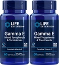 Life Extension Gamma E blandet tokoferoler og tokotrienoler 60 Softgels (pakke med 2)