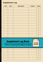 Supplement loggbok: Enkelt kosttilskudd loggbok | Spor tilleggsinntaket | Medium