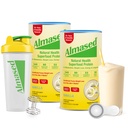 Almased måltid erstatningshakes for vekttap - Protein pulver - Starter Kit (Almond Vanilla Flavor, 2 bokser på 17.6 oz + Shaker flaske + Scoop)