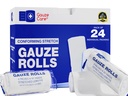 Gauze Rolls Pakke med 24 – Premium Quality Lint og Latex-Free 4 inches x 4,1 Yards Konforming Stretch Bandages Designet for effektiv sårpleie og komfort - ideell for bruk som en mamma wrap