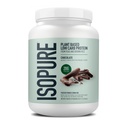 Isopure plantebasert proteinpulver, saltvannsfri, glutenfri, med jern, sjokolade, 20g planteprotein per servering, 1,37 lbs, 20 serveringer