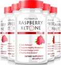 (5 pakke) Bringebær keton kapsler, Offisiell bringebær keton for vekttap, all-naturlig keto formel å låse opp kroppen og fitness mål, bringebær keton 1200MG Supplement, vurderinger (300 kapsler)