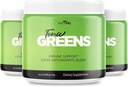Tonic Greens Powder Vitamin Boost Supplement Offisiell Formula - Naturlig Grønn Blande Energi Supplement Ekstra Styrke - BCAA L-Glutamin vitamin B6, Revolusjonær energi Fix Solution Anmeldelser (3 Pack)