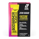 BODARMOR Koffeinert Flash I.V. Electrolyte Packets - Dragonfrukt Berry - Null Sugar Energy Drink Mix, Single Serve Packs, Hydration for Pre Workout, Reise Essentials, Aktiv livsstil (6 greve)