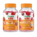 Livbar vitamin D3 + vitamin K2 Kids + kalsium Magnesium & sink Kids, Gummier Bundle - Great Tasting, vitamin Supplement, Glutenfri, GMO Gratis, Chewable Gummy
