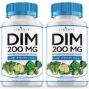 DIM Supplement 200mg - DIM Diindolylmetan Plus BioPerine - Estrogen Balance, Hormone Menopause Relief, Acne behandling, Vegan - 120 greve