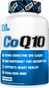 EVL høy absorpsjon CoQ10 100mg - Avansert antioksidant coenzym Q10 Supplement for helse hjerne støtte energiproduksjon og sunn aldring - CoQ10 med Bioperine Health Supplement