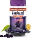Sambucol Black Elderberry Gummies - Elderbær med sink og vitamin C for voksne, Sambucus Gummies, Immune Support - 30 greve
