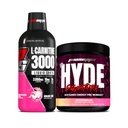 PROSUPPS L-karnitin 3000 stimulant gratis flytende skudd (31 serveringer, Dragon frukt) og Mr. Hyde Signature Series Pre-Workout Energi pulverisert drikke (30 serveringer, vannmelon) Bundle