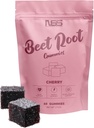 Beet Root Gummies med Cherry Flavor, Beet Chewables med lagt Grape frø ekstrakt - Naturlig farge og flavor - Beetroot Chews for trening, helse og velvære - 60 Beet Gummies