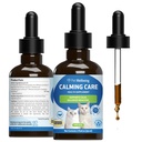 Kjæledyr velvære beroligende omsorg for katter - Vetformulert atferdsstøtte - Felin Stress Support, emosjonell velvære - Ashwagandha & Holy Basil Adaptogen - Holistisk Cat Supplement 2 oz (59ml)
